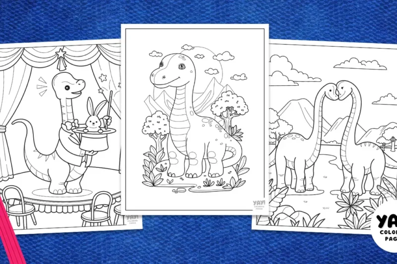 Brachiosaurus Coloring Pages (Free Printables)