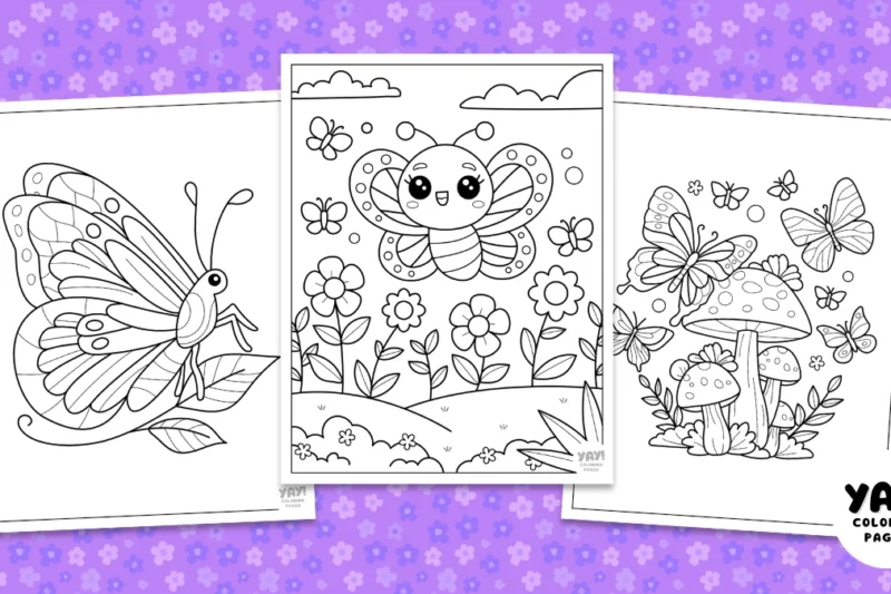 Butterfly Coloring Pages (Free Printables)