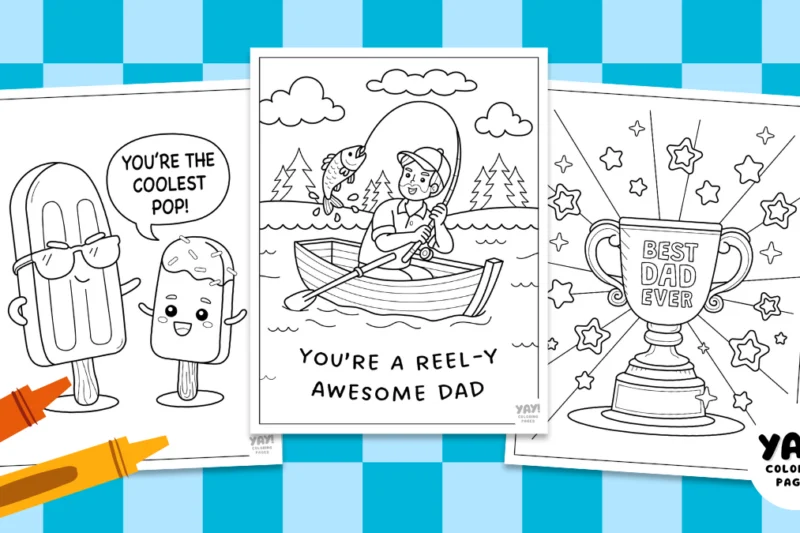 Father’s Day Coloring Pages (Free Printables)