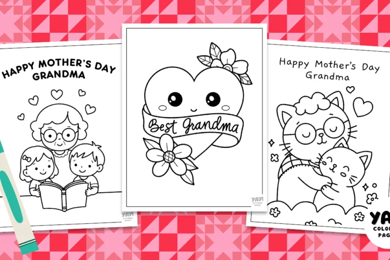 Mother’s Day Coloring Pages for Grandma (Free Printables)