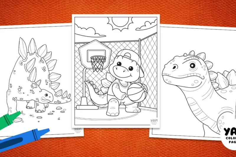Stegosaurus Coloring Pages (Free Printables)