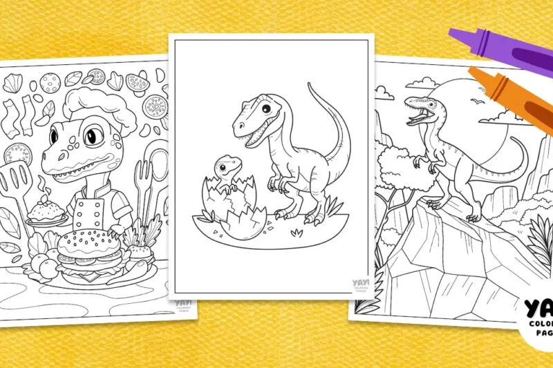 Velociraptor Coloring Pages (Free Printables)